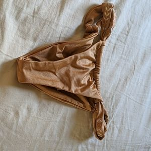 Champagne gold bikini bottom